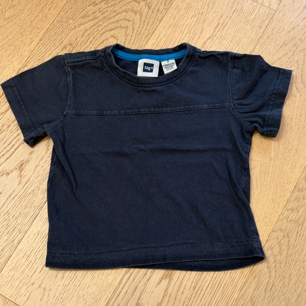 Tag Kids Navy Short Sleeve Crew Tee 100% cotton